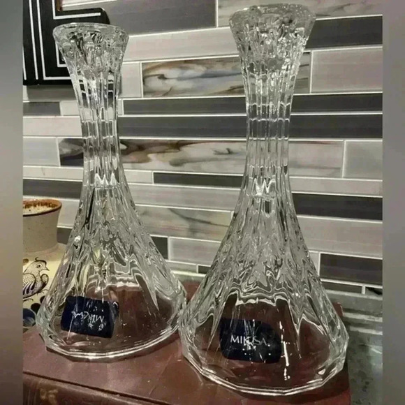 Mikasa Capella 9inch Candle Stick Pair of 2 - Picture 3 of 6